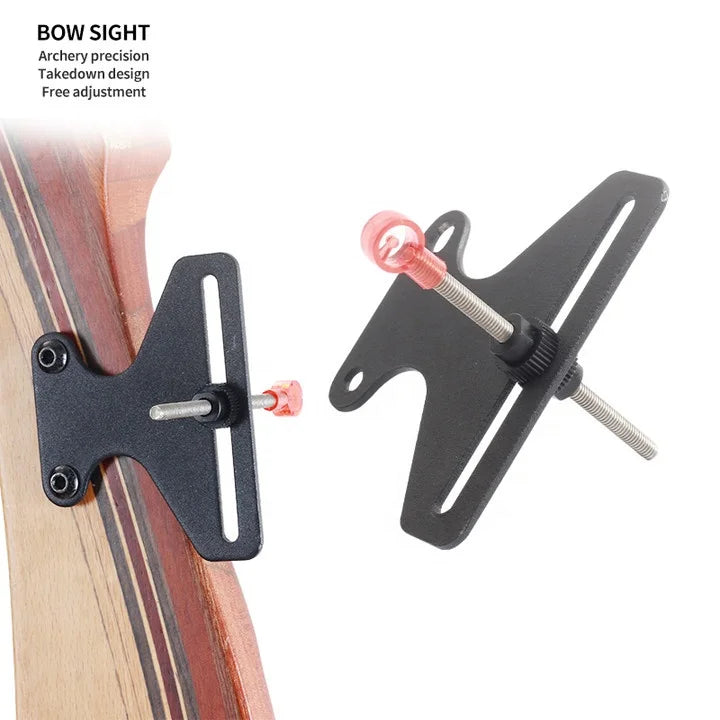 Dim Gray SPG MZ012 Recurve Bow Sight - Lightweight Adjustable Archery Accessory SPG