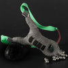 Dim Gray Magnetic Red and Grey Wrap Alloy Slingshot MARKSMAN