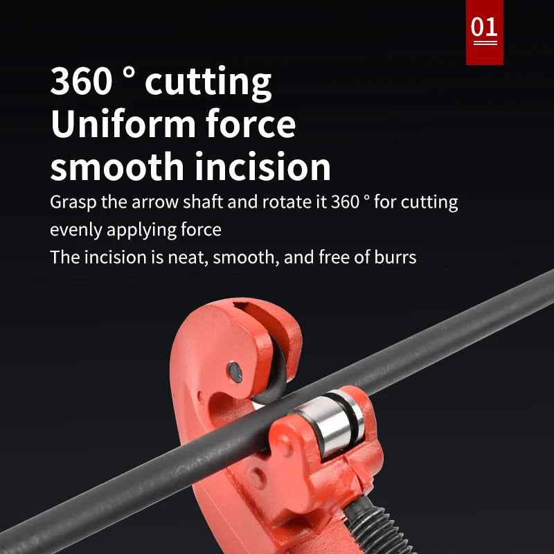 Black SPG Manual Arrow Cutter – Aluminum Alloy Handheld Arrow Shaft Cutting Tool SPG