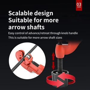Black SPG Manual Arrow Cutter – Aluminum Alloy Handheld Arrow Shaft Cutting Tool SPG