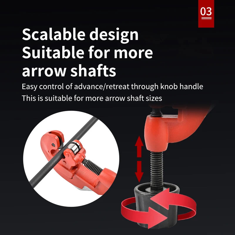 Black SPG Manual Arrow Cutter – Aluminum Alloy Handheld Arrow Shaft Cutting Tool SPG