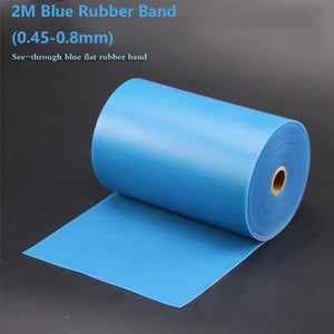 Dark Slate Gray Marksman 2 METER High Elasticity BLUE Slingshot Rubber Band Roll (0.45mm–0.8mm) MARKSMAN