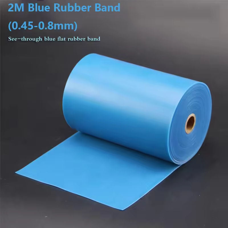 Dark Slate Gray Marksman 2 METER High Elasticity BLUE Slingshot Rubber Band Roll (0.45mm–0.8mm) MARKSMAN