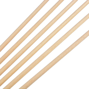 White Smoke Medieval Style Wooden Archery Arrows with Turkey Feathers – 32" Indonesian White Wood Arrows for Longbow & Recurve Practice INDIAN SLINGSHOT