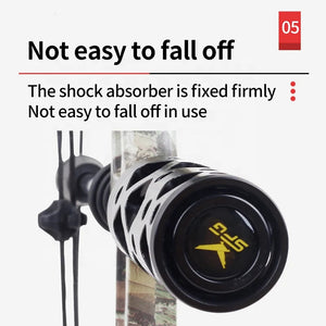 White Smoke SPG Metal Bow Stabilizer 5 Inch | CNC Aluminum Vibration Damper INDIAN SLINGSHOT