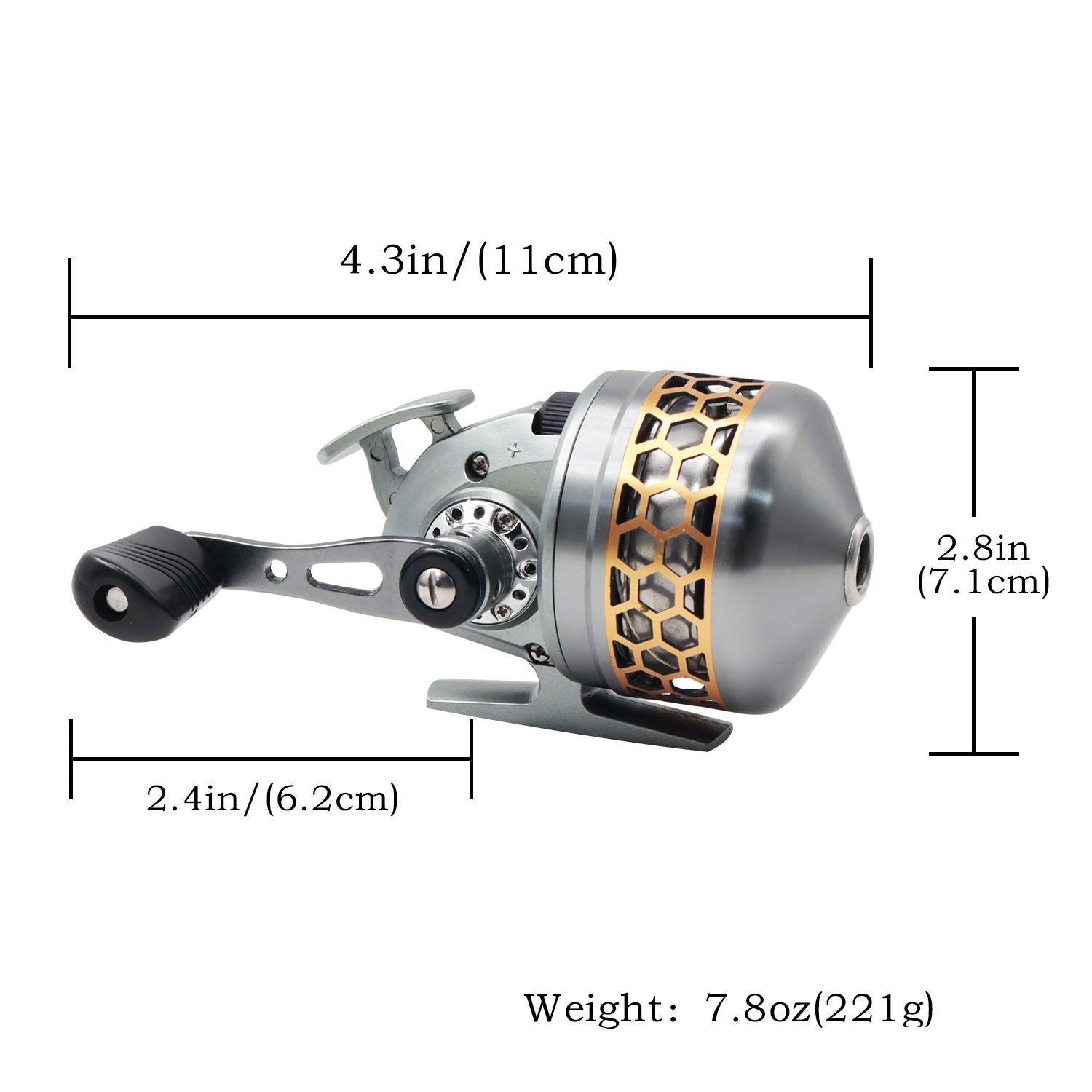 White Smoke TIDAL CORE High Quality Metal Fishing Reel High Speed Ratio 3.6:1 Professional Fishing Accessory Reel with 3+1 BB Bearing MARKSMAN