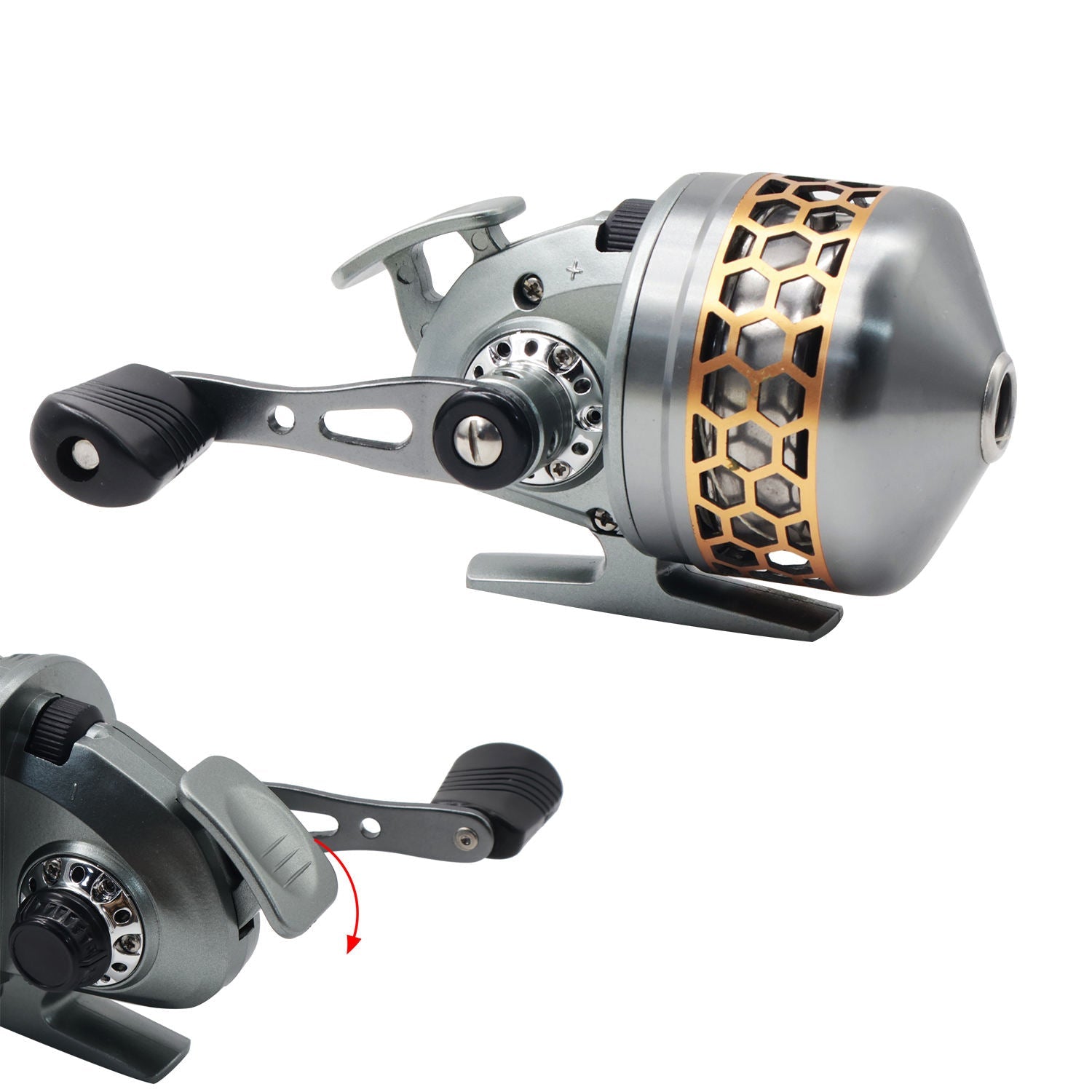 White Smoke TIDAL CORE High Quality Metal Fishing Reel High Speed Ratio 3.6:1 Professional Fishing Accessory Reel with 3+1 BB Bearing MARKSMAN