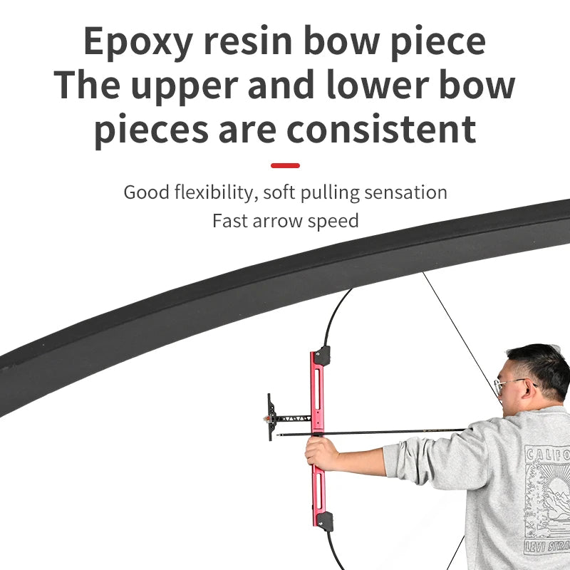 Light Gray SPG Metal Foldable Recurve Bow – Ambidextrous 54" with Resin Limbs SPG