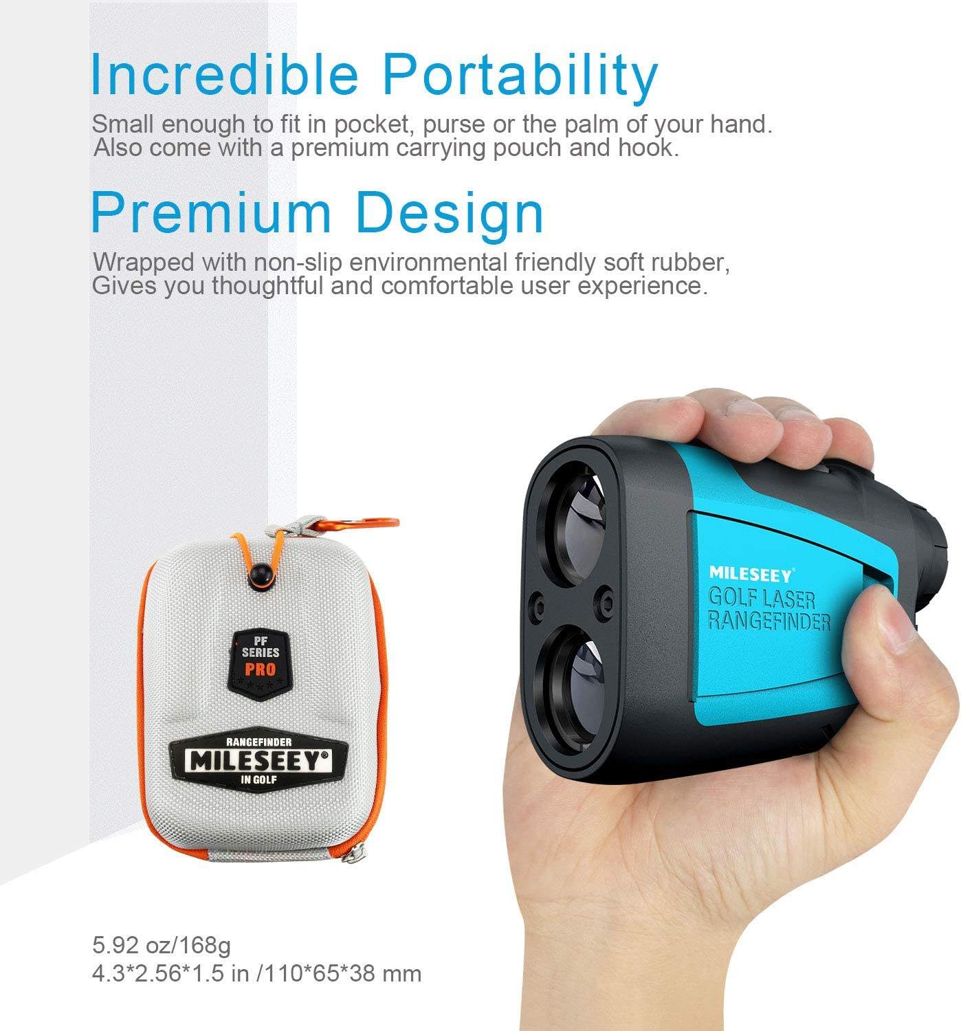 Dark Slate Gray Mileseey  PF210  Digital Golf Laser Range Finder MILESEEY