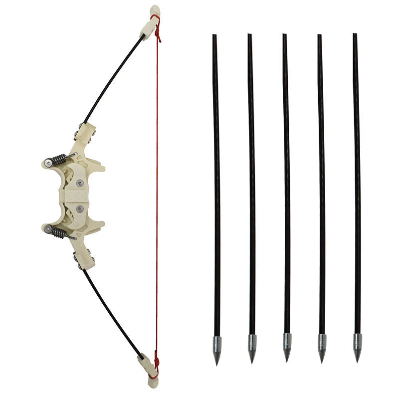 Mini Folding Bow with Detachable Arrows for Outdoor Fun