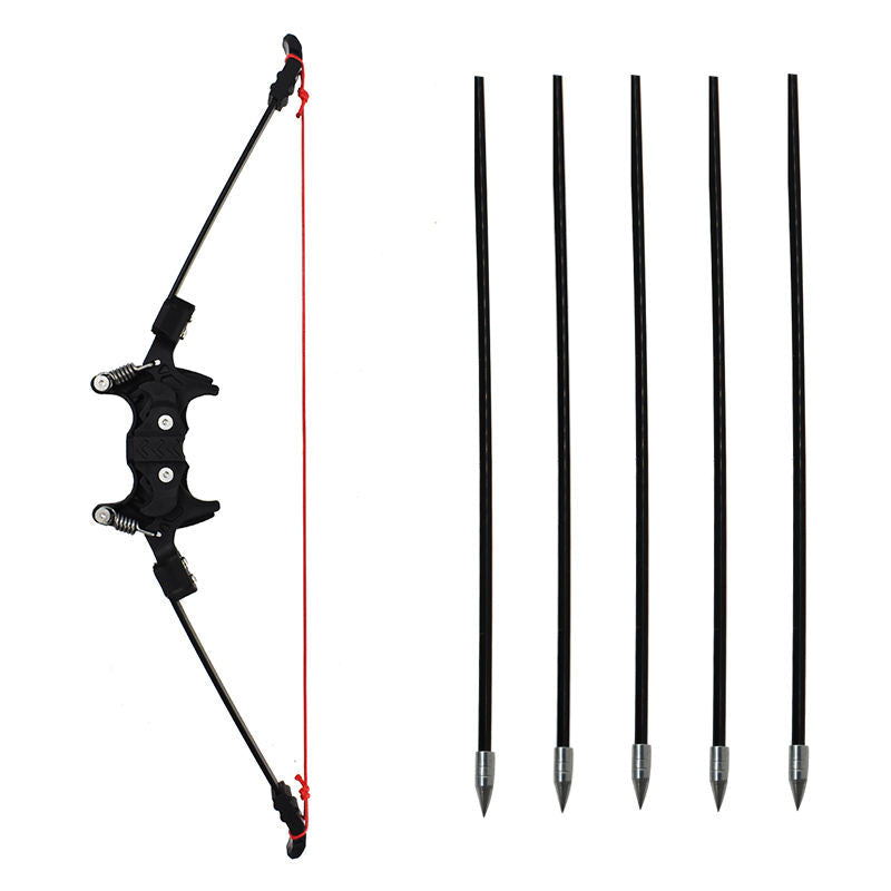 Mini Folding Bow with Detachable Arrows for Outdoor Fun