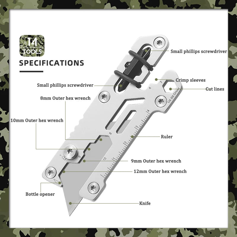 White Smoke Mini Safety Utility Knife – Slide Open Stainless Steel Cutter MARKSMAN