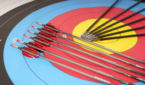 Light Sky Blue Sanlida® Miracle 9 Target Recurve Carbon Arrows 6pcs SANLIDA
