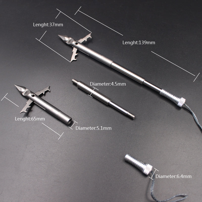Dim Gray Missile Barb Head Fishing Dart MARKSMAN