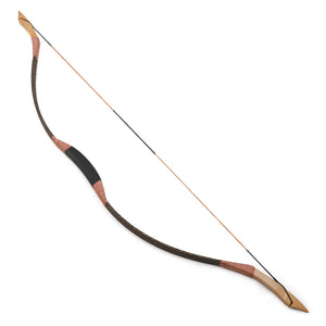 White Smoke 20-100 lbs Traditional Long Mongolian Horse Recurve Bow Archery 55" INDIAN SLINGSHOT