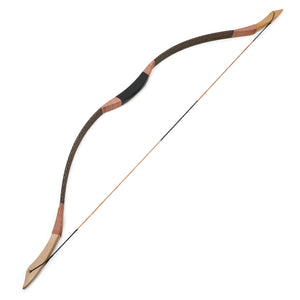 White Smoke 20-100 lbs Traditional Long Mongolian Horse Recurve Bow Archery 55" INDIAN SLINGSHOT