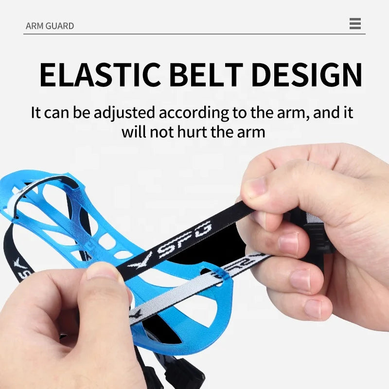 Dark Slate Gray SPG Multi-Color Arm Guard – Adjustable Lightweight TPE Forearm Protector SPG