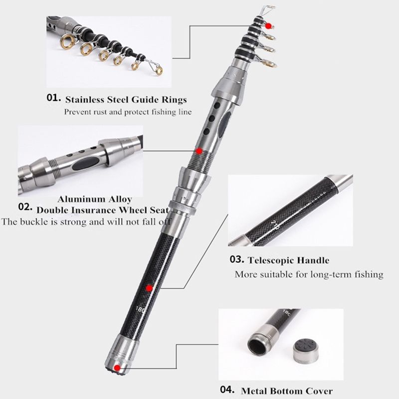 Lavender New Long Casting Carbon Fiber Fishing Rod OEM