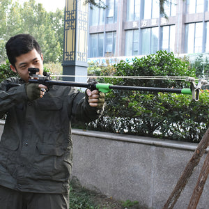 Dark Slate Gray New Owl Fishing Slingshot Rifle Outdoor Target Shooting Fishing Shooting Long Rod Rifle MARKSMAN