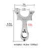 Light Gray New Stainless Steel Powerful Shooting Slingshot with Fast Pressure Outdoor Target Shooting Catapult INDIAN SLINGSHOT