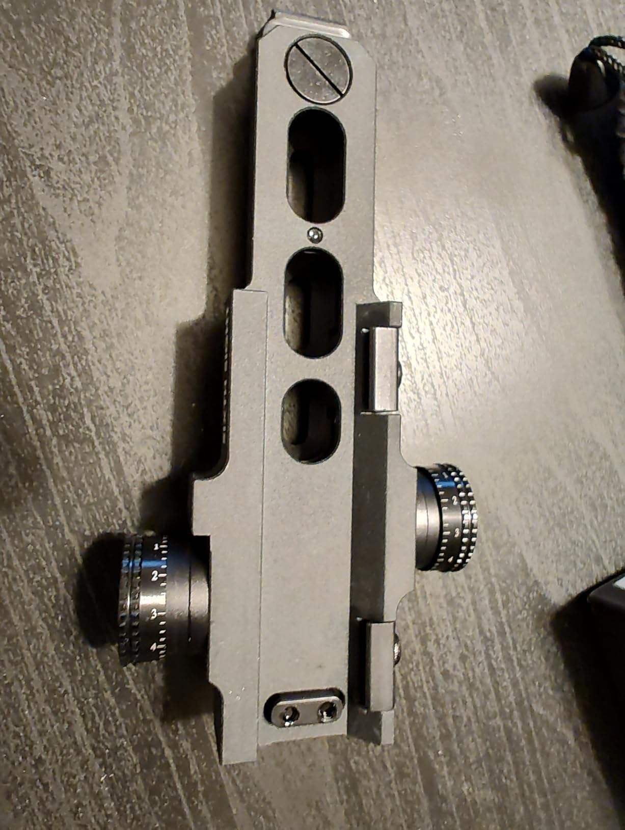 Dark Gray ZB Lite Universal Adjustable Scope Adapter Mount – Lightweight Alloy Mount Accessory INDIAN SLINGSHOT