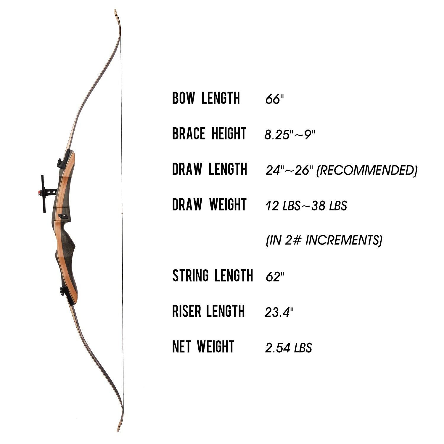 Light Gray Sanlida® Noble Recurve Archery Full Kit for Adults and Amateur SANLIDA