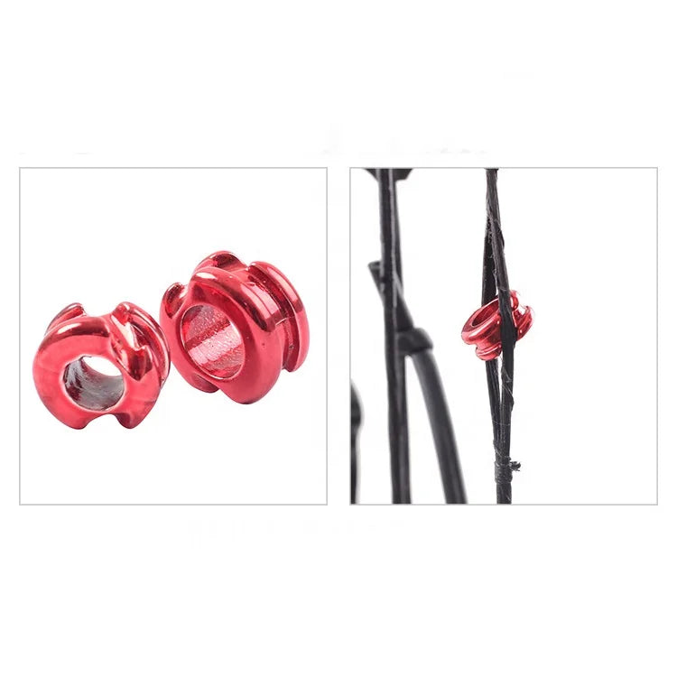 Pale Violet Red SPG 1/4" Non-Hooded Peep Sight – Aluminum Alloy Compound Bow Accessory SPG