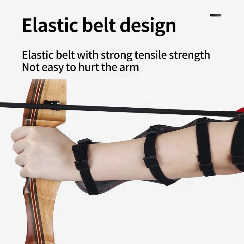 Beige SPG Nylon Arm Guard – Adjustable Archery Forearm Protector SPG