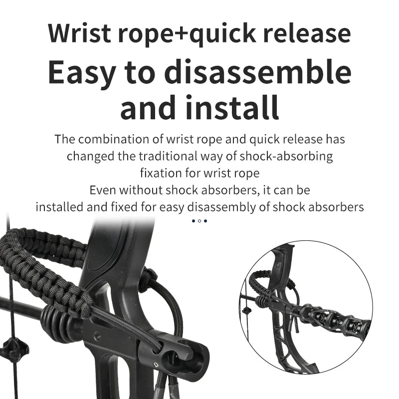 Dark Slate Gray SPG Nylon Bow Wrist Strap – Adjustable Archery Sling SPG