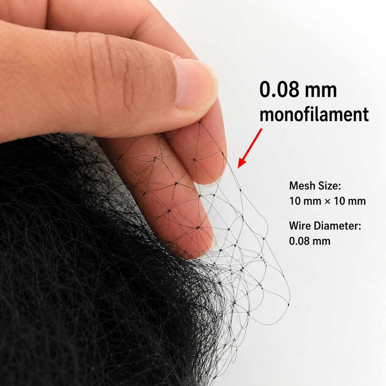 White Smoke Nylon Monofilament Bird Protection Net – Cost-Effective Garden & Crop Safety Net MARKSMAN
