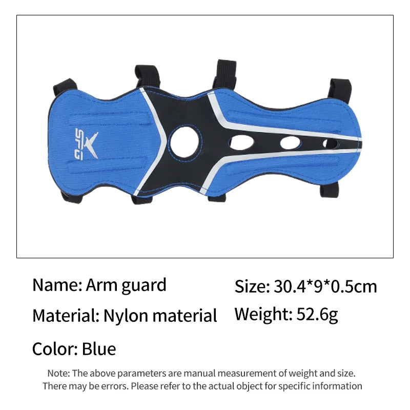 Steel Blue SPG Nylon Arm Guard – Adjustable Archery Forearm Protector SPG