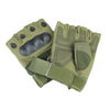 Dim Gray Tactical Fingerless Gloves - Olive Green INDIAN SLINGSHOT