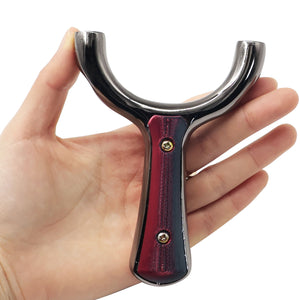 White Smoke Onyx Titanium Black Alloy Slingshot with Self-Unlocking Rubber Bands – Outdoor Recreational Sling Tool (14+ Years) INDIAN SLINGSHOT