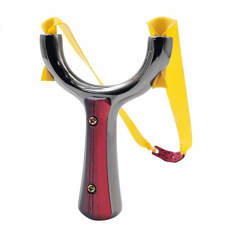 White Smoke Onyx Titanium Black Alloy Slingshot with Self-Unlocking Rubber Bands – Outdoor Recreational Sling Tool (14+ Years) INDIAN SLINGSHOT