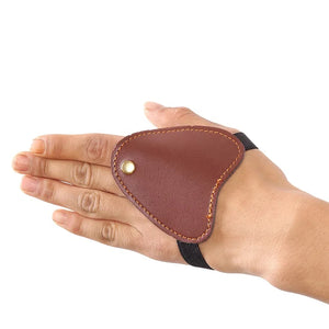 Rosy Brown SPG PU Left Hand Guard – Elastic Archery Hand Protector SPG