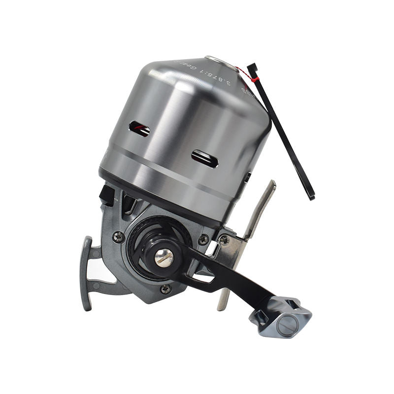 White Smoke PX39 Aluminum Alloy Fishing Reel 6+1 Bearing Spinning Wheel with Nylon String Fishing Accessory MARKSMAN