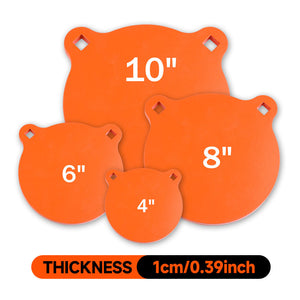 White Smoke Panda Shaped 10mm Thickened AR500 Steel Practice Target INDIAN SLINGSHOT