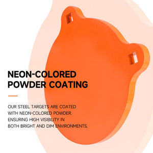 White Smoke Panda Shaped 10mm Thickened AR500 Steel Practice Target INDIAN SLINGSHOT