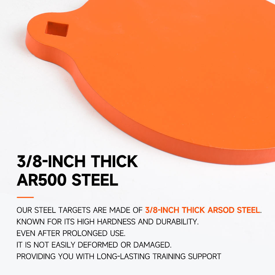 White Smoke Panda Shaped 10mm Thickened AR500 Steel Practice Target INDIAN SLINGSHOT