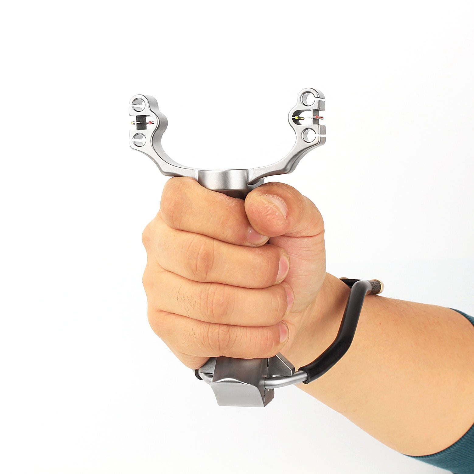 White Smoke Heavy Artillery River Patrol Titanium Alloy Slingshot INDIAN SLINGSHOT
