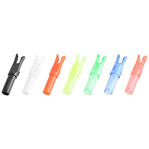 Light Gray SPG Plastic Archery Arrow Nocks 6.2mm for Carbon Fiberglass Shafts SPG