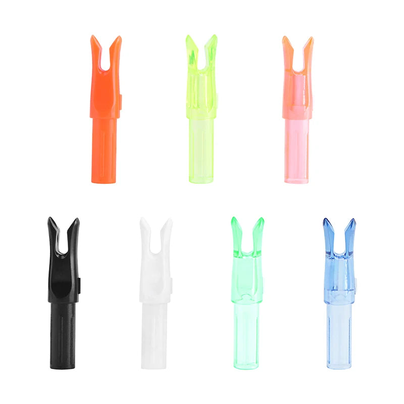 Antique White SPG Plastic Archery Arrow Nocks 6.2mm for Carbon Fiberglass Shafts SPG