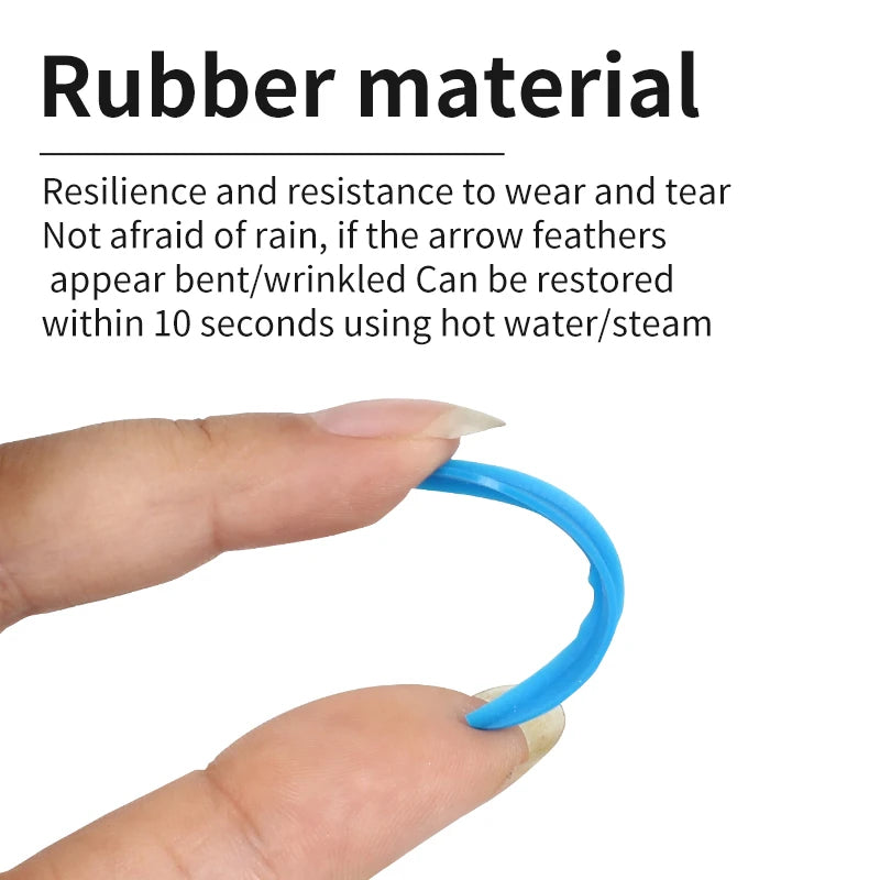 Rosy Brown SPG 2-Inch Plastic Compound Arrow Vanes | Drop Shape Fletching Set SPG