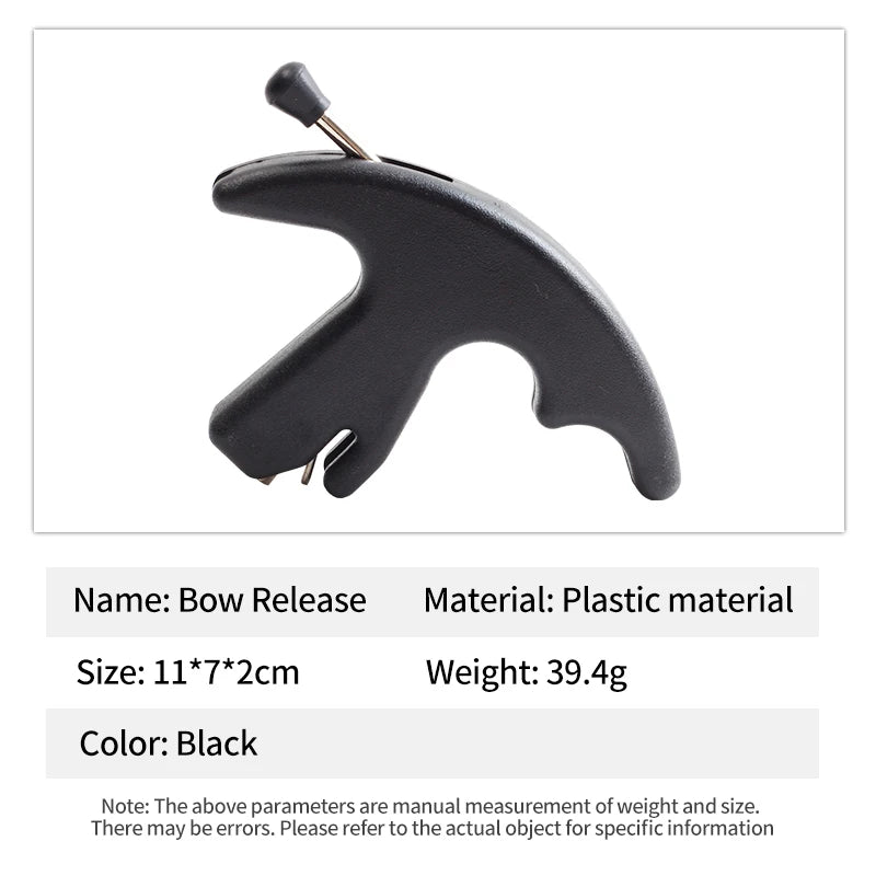 SPG Plastic Bow Release 3-Finger Archery Grip | Lightweight Thumb Aid