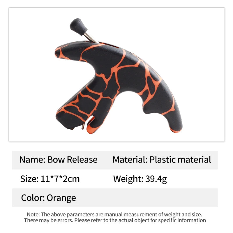 SPG Plastic Bow Release 3-Finger Archery Grip | Lightweight Thumb Aid