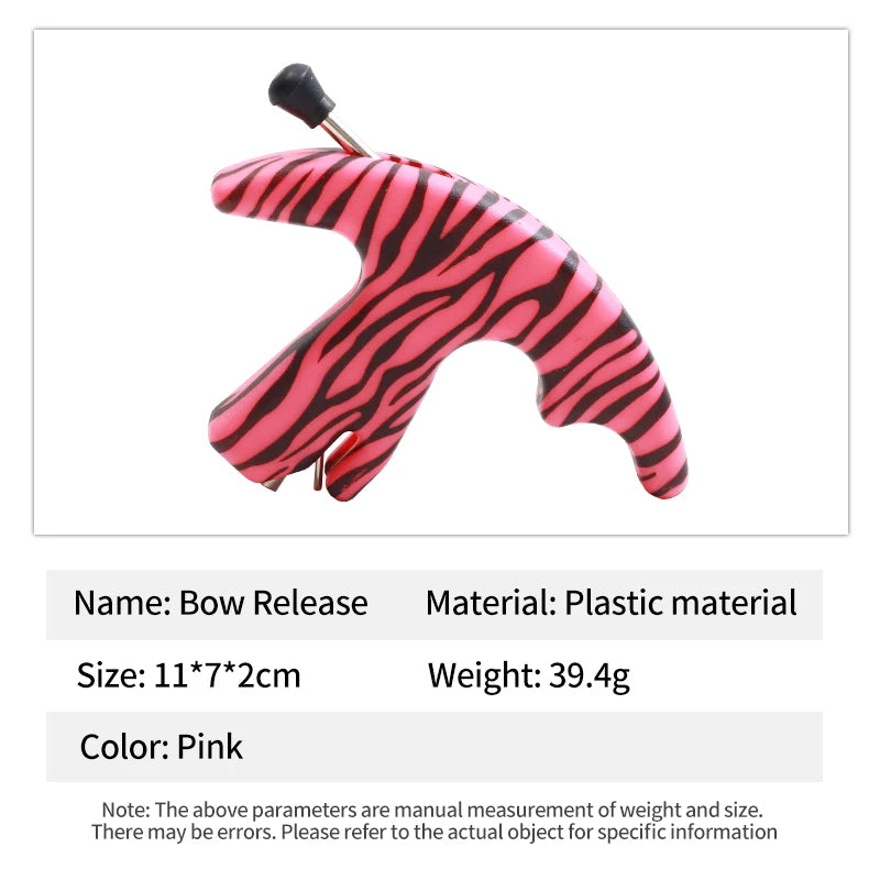 SPG Plastic Bow Release 3-Finger Archery Grip | Lightweight Thumb Aid