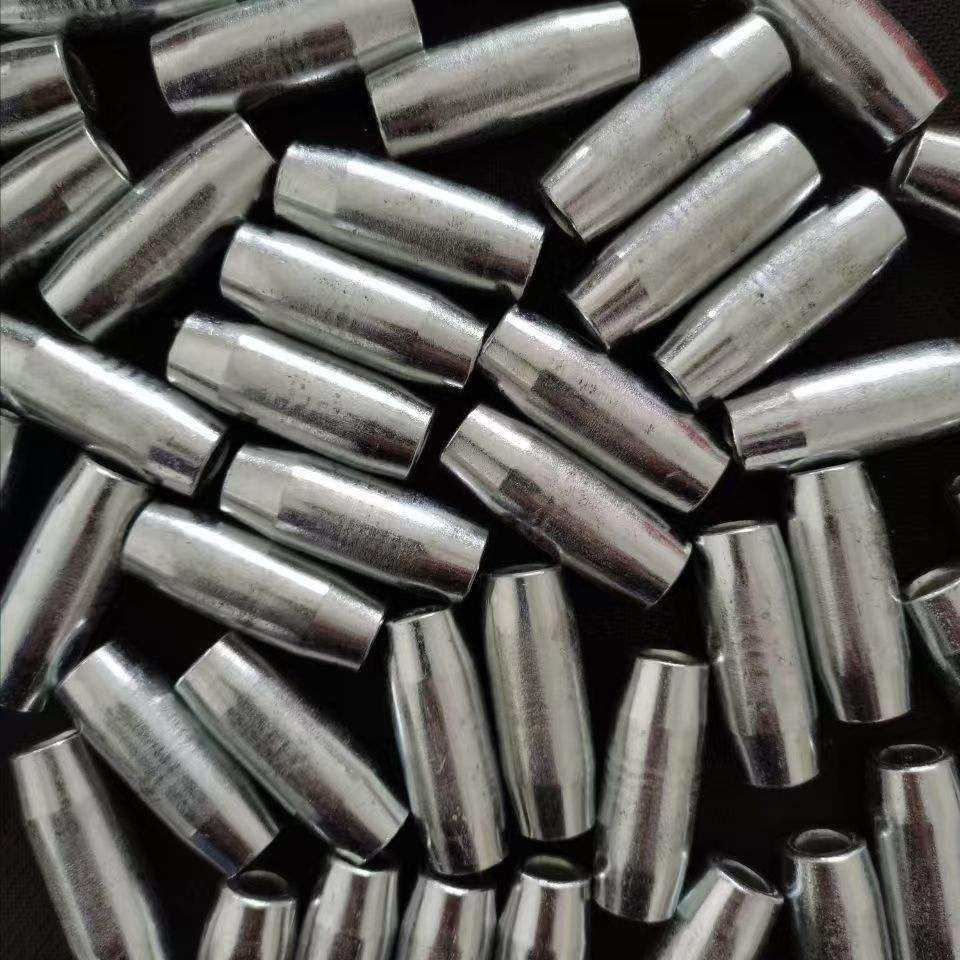 Black Zinc Electroplated Fishing Net Tube Sinker – Hollow Center Net Weight INDIAN SLINGSHOT