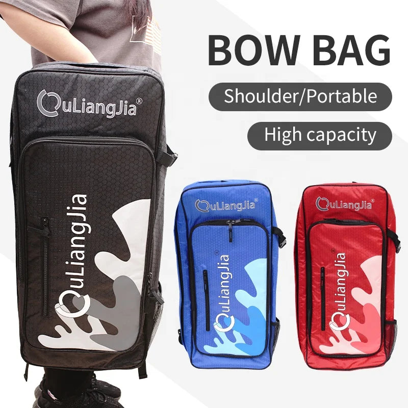 Dark Slate Gray SPG Takedown Recurve Bow & Arrow Case | Protective Archery Backpack Bag with Telescopic Tube Storage SPG