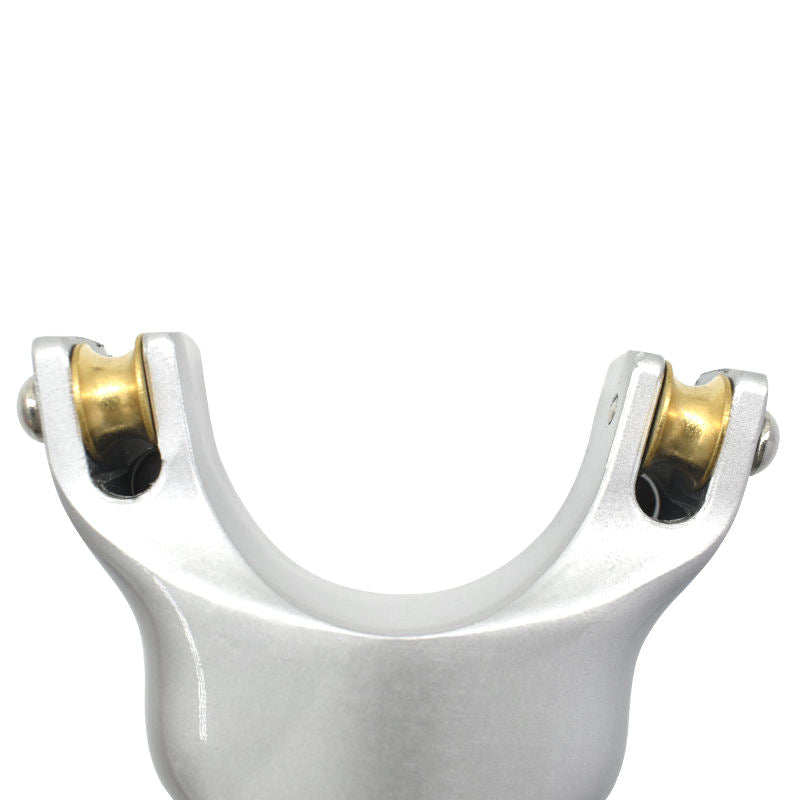 White Smoke SilverForce Alloy Pulley Slingshot – Premium Silver Finish with Smooth Pulley System INDIAN SLINGSHOT