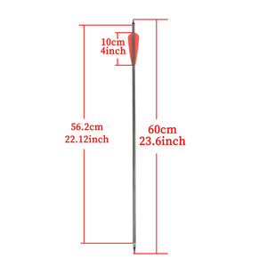 White Smoke Pure Carbon Arrows with 4 Inch Red Water Drop Vanes for Outdoor Archery MARKSMAN